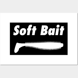 Soft Bait tacklebox design white Posters and Art